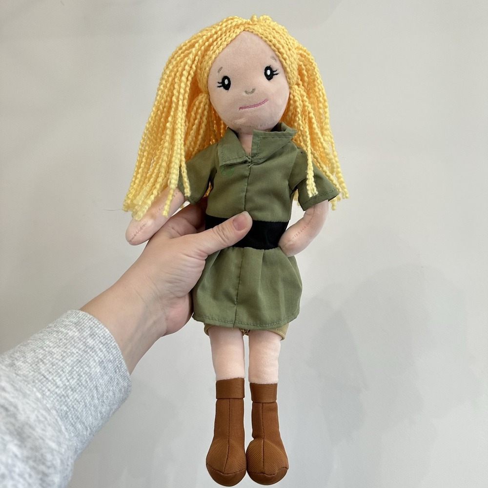 The Petting Zoo‎ Blonde Hair Zookeeper Plush Doll 16" Toy Animals